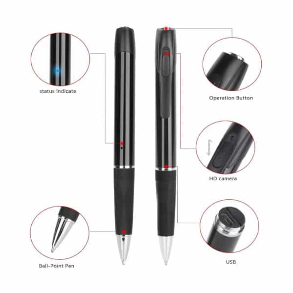 HD Spy Pen Hidden Camera with Built in DVR